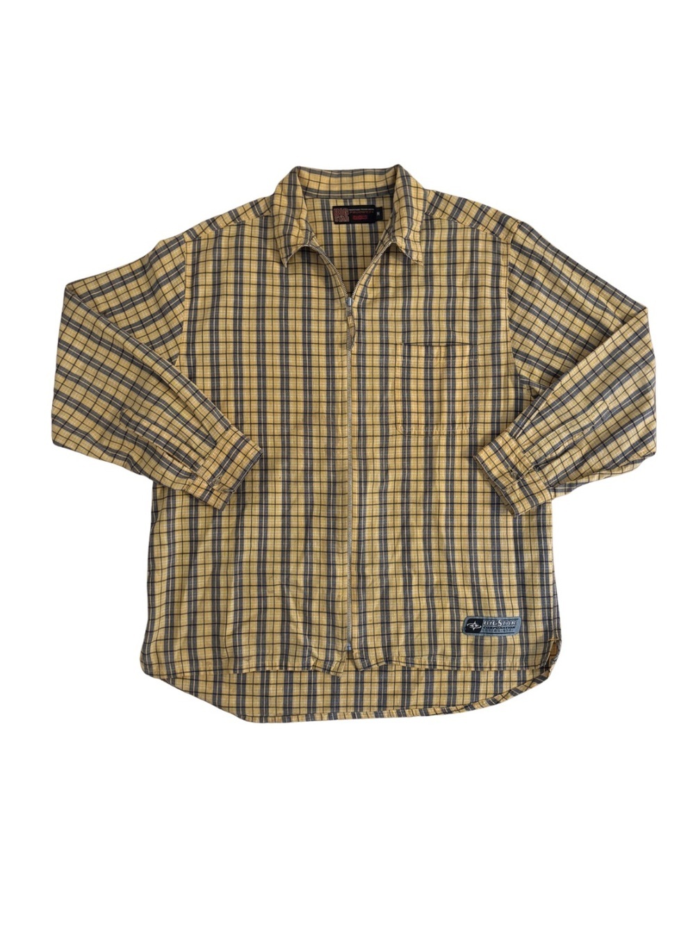 2000’s Big Star Yellow Plaid Long-Sleeve Shirt